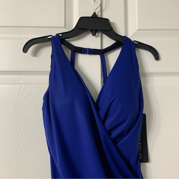 NWT MIRACLESUIT Rock Solid Wrapsody One Piece Swimsuit - Picture 5 of 11